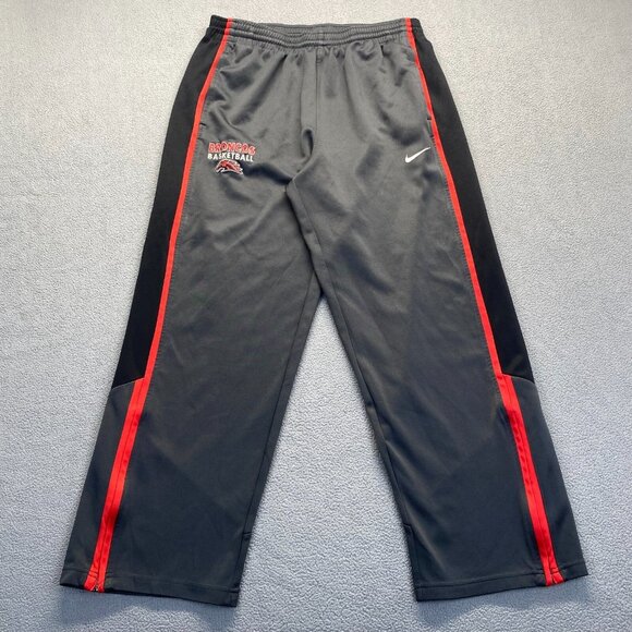 Nike Dry Fit Mens Sweat Pants Broncos Basketball - Black Size Large,Drawstring
